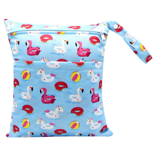 SARTILL baby stroller hanging bag stroller hanging bag diaper bag out-and-out storage bag clothes diaper portable storage bag swimming ring double layer large 36*30CM