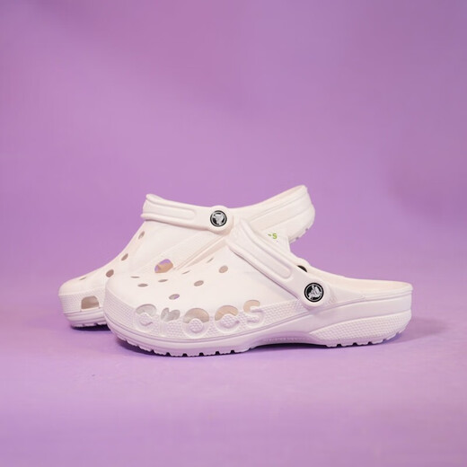 Crocs Crocs Lao Beiya hole shoes same style men and women outdoor sandals couple non-slip beach sandals Old Beiya - bone white 38