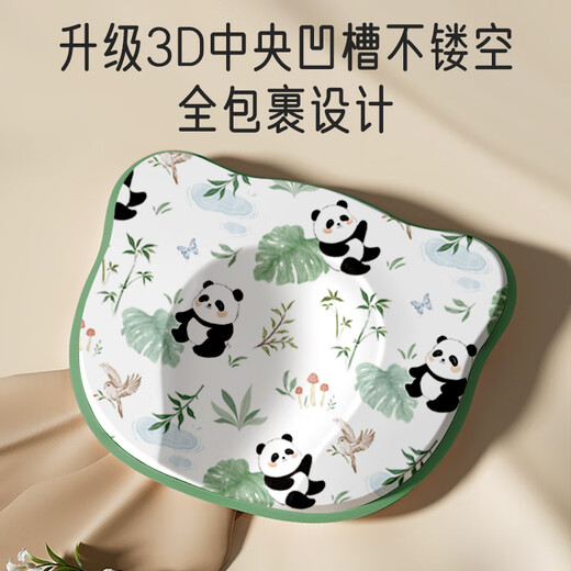 Aiboshi baby shaping pillow with silicone pillow core pillow 0-1 newborn pillow auxiliary eccentric baby pillow Panda XGZ01