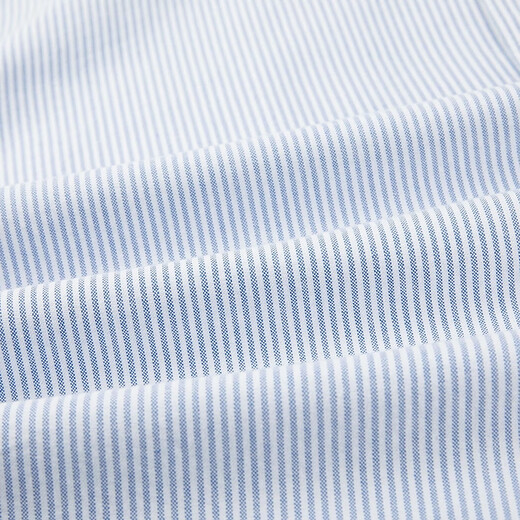 HLA海澜之家旗下黑鲸清爽条纹长袖衬衫男25年秋季宽松休闲衬衣男