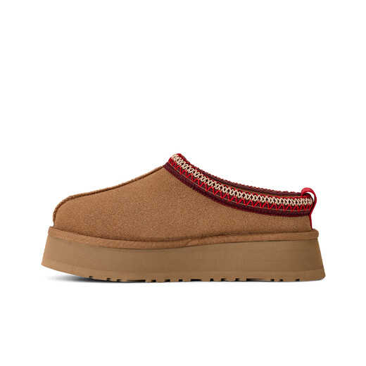 UGG spring women's comfortable and fashionable thick-soled Tazz slip-on casual slip-on shoes 1174471 CHE | Maroon 38 The size is small, it is recommended to go up one size