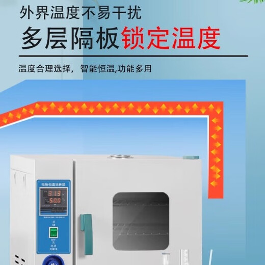 Xiongge electric heating constant temperature incubator constant temperature box Vibrio mold microorganism seed germination box incubator laboratory 303-0 galvanized inner tank 25*25*25 without blast