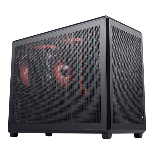SAMA Fun 3 Type-C Black Desktop Portable Matx Small Case Four-Side Mesh/5 Fan Positions/160mm Cooling/350mm Graphics Card/ATX Power Supply