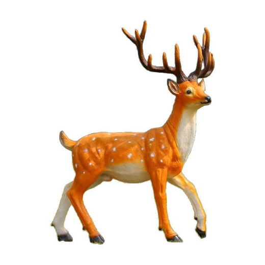 Fuyayi simulated sika deer sculpture ornaments outdoor garden courtyard lawn landscape sketch fiberglass elk animal model No. 3 deer pair