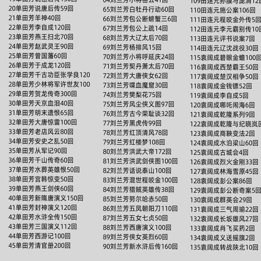 X64G complete set memory card collection Shan Tianfang Liu Lanfang storytelling mp3 card radio player elderly U disk 64G high-definition version of the four famous masters 135 volumes and 11465 songs official standard memory card