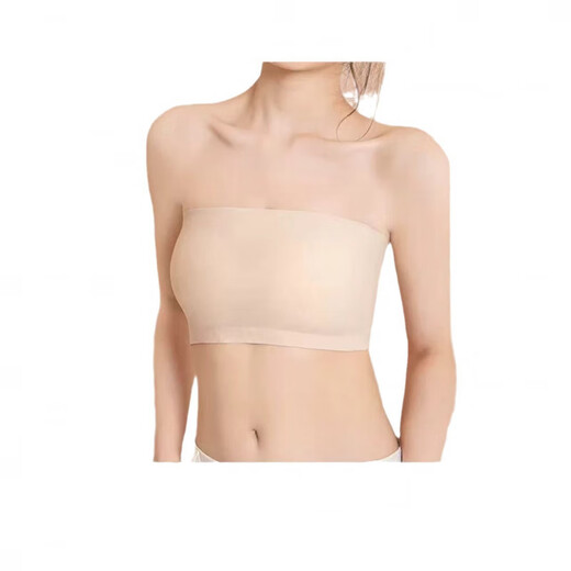 Weilang Dancer Non-slip Beautiful Back Anti-Exposed Strapless Bottoming Tube Top One-piece Wrap-Up Tube Top White S 75-85Jin Jin is equal to 0.5kg