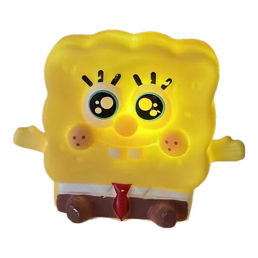 Crayon Shin-chan Night Lamp Luminous Artifact Baby Feeding Lamp Desktop Bedside Ornament Children's Creative Gift Children's Day Gift SpongeBob SquarePants Lamp