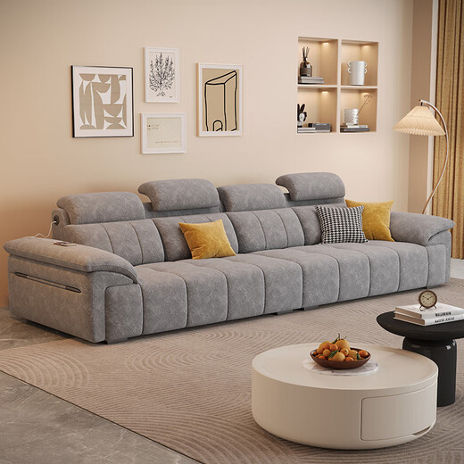 Jane Xin Chenille sofa living room 2025 new small apartment removable and washable pillow adjustable fabric sofa 868B