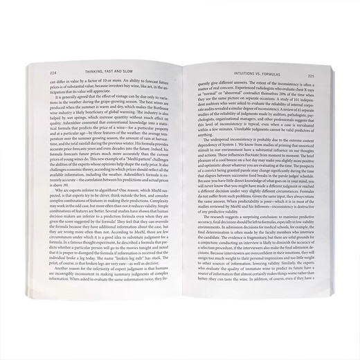 Thinking  Fast And Slow  思考快与慢  丹尼尔卡尼曼  进口原版英文  经管畅销书