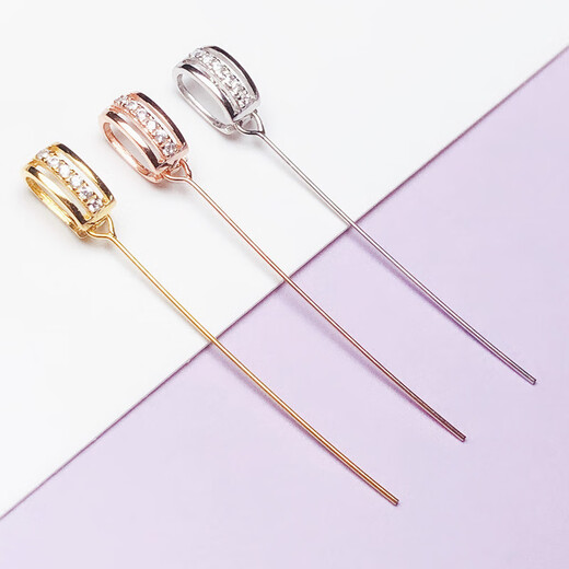 DL 1998 Fat Donglai same style pt950 platinum pendant buckle pendant buckle melon seed buckle head crooked hole oblique hole jade silver buckle jade buckle white gold