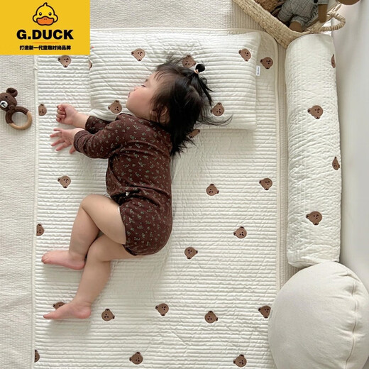 G.DUCKKIDS crib sheets spliced bed li pure cotton type A children's baby mattress newborn bedding supplies for all seasons rabbit bed sheet 130*70cm