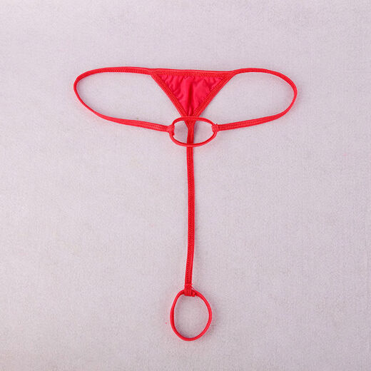 Secret men's sexy underwear, sexy thong briefs, men's double circle JJ set underwear, love, gay couple, sm, black, one size fits all