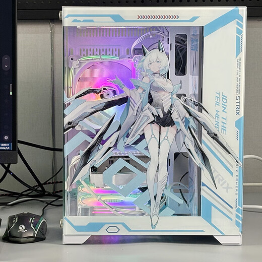 ASUS computer desktop host ROG Snow Dance Warrior i5 14600KF/i7 14700F/5060TI/5070 e-sports game live sea view room DIY water-cooled assembly computer i7 14700F丨RTX5060丨Specifications five
