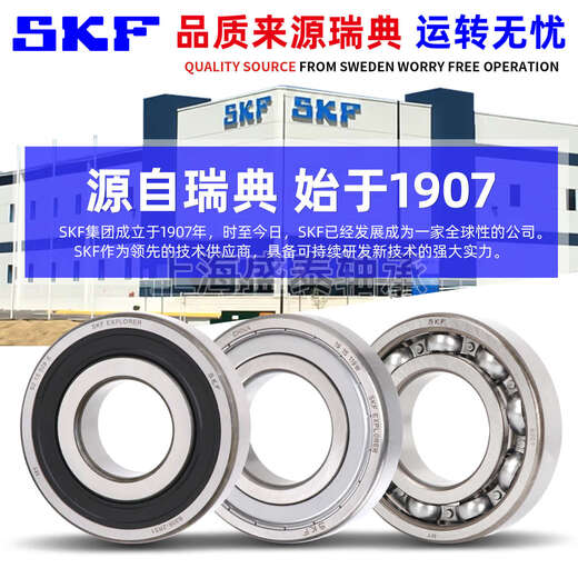 Roulements à grande vitesse importés SKF 6207 6208 6209 6210 6211 6212 6213 2Z 2RS 6210-2Z / C3 Sceau de couverture en fer