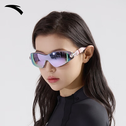 ANTA Water Pupil Swimming Goggles HD Anti-fog and Waterproof Ladies Myopia Coated Men's Swimming Goggles Black 600 Degrees