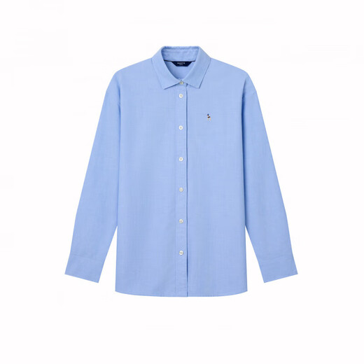 HAZZYS women's clothing autumn women's commuting capable plain long-sleeved shirt for women ASCSK1CCX01