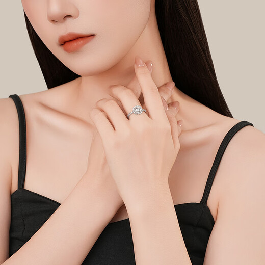 Chao Acer Platinum PT950 Platinum Ring Women's Ring Ring Hand Accessories CNC Gift Priced Labor Cost 390 Yuan 2.95g Live Ring Mouth