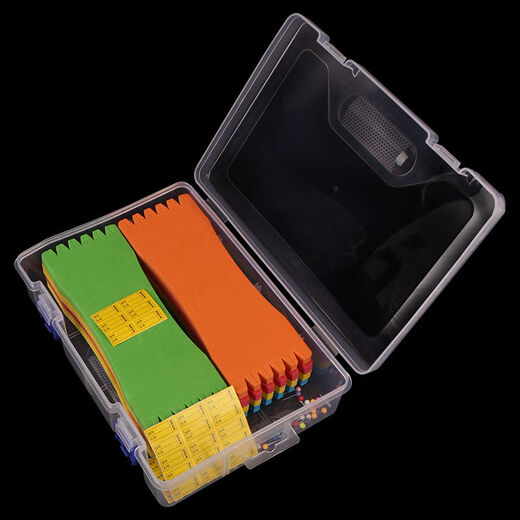 String hook storage box, sea rod Luya fishing, sea rod fishing accessories box, foam board, fishing gear, hook line board, string hook storage box, large size 10 pieces, free stickers