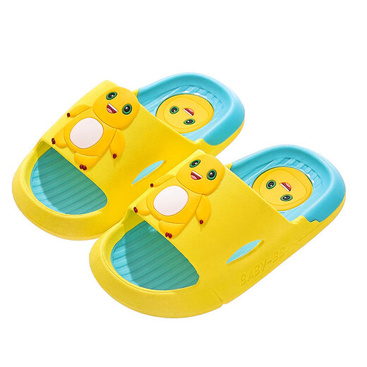 The same style as the Internet celebrity, Nailong summer new boys' sandals, baby boys' home indoor and outdoor non-slip slippers, light blue, size 32, size 33, inner length 19.5cm