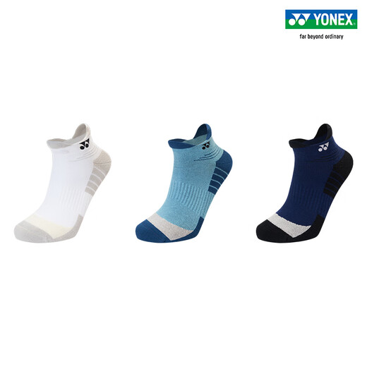 YONEX/Yonex 25FW autre 1452025BCR chaussettes de sport courtes respirantes et confortables homme yy bleu métallisé