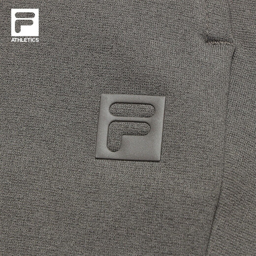 FILA Official Men's Knitted Pants 2025 Autumn New Fitness Sports Simple Loose Straight Pants Wooden Brown-BN XL 180/88A/XL