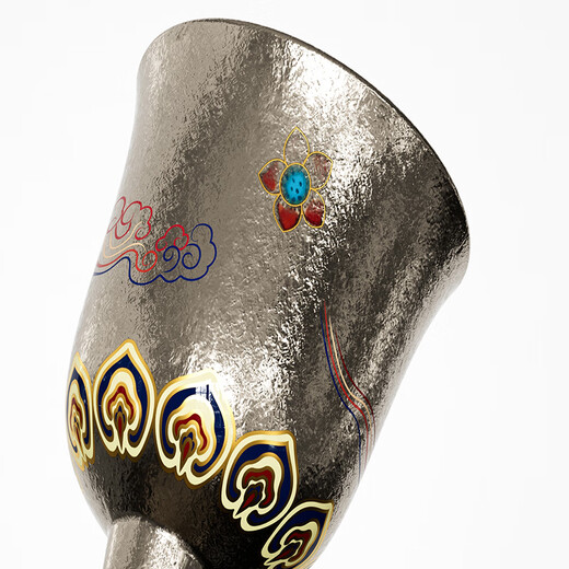 Moutai Culture and Tourism Scattered Flowers Feitian Titanium Wine Set Wine Glass Set White Wine Glass Gift Box Gift Box One Pot Four Cups