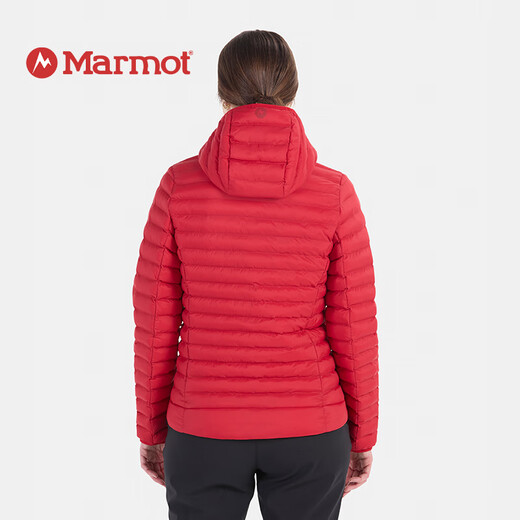 土拨鼠（Marmot）美版Marmot土拨鼠Echo Featherless女户外连帽排骨棉服保暖新雪丽 连帽黑M15869-001 S 肩宽37.5