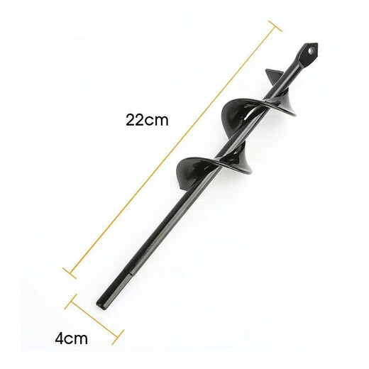 An Junsheng ground drill drill bit screw rod loose soil planting seedlings flower planting greenhouse drilling intubation hand electric drill digging soil drill bit diameter 3 cm length 30 cm (double leaf)