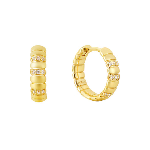 Arsis freely matches snake bone small earrings, female fashion simple earrings, versatile earrings as a gift for your girlfriend, snake bone small earrings - gold