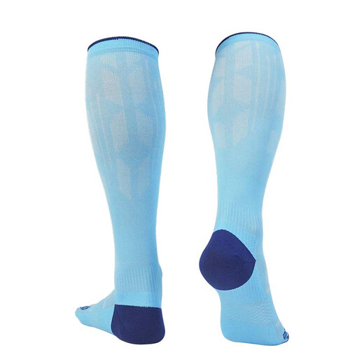 HNK professional marathon long running socks light pressure calf protection compression sports socks wear-resistant outdoor socks energy series black L size (42-44)