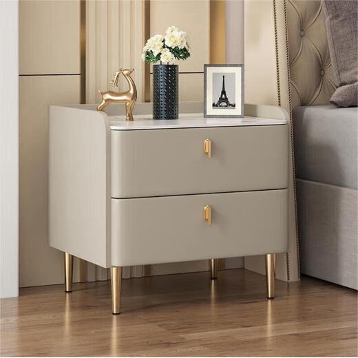 千禧华府床头柜卧室家用小型床头柜子现代简约床头储物柜轻奢风床边柜45