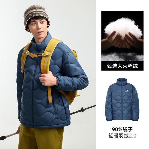 Camel Women's Down Jacket Autumn and Winter New Men's and Women's Lightweight High Puff Warm Windproof Anti-static Jacket