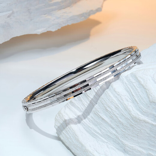 Meluxe Pt950 platinum bracelet platinum imperial concubine bracelet buckle bracelet birthday gift for girlfriend and wife 18.09g-54MM