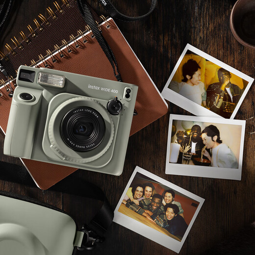 Fuji (FUJIFILM) instax wide400 instant wide format camera photo paper one-click shooting point-and-shoot camera best friend travel holiday birthday gift gift wide400 wilderness green package B standard (including 20 photos) + 20 photo papers + practical accessories package