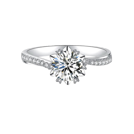 DR diamond ring for women set with moissanite wedding ring for proposal, engagement, live mouth, adjustable birthday, Valentine's Day gift, diamond ring for women, 2 carat, live mouth/closed mouth