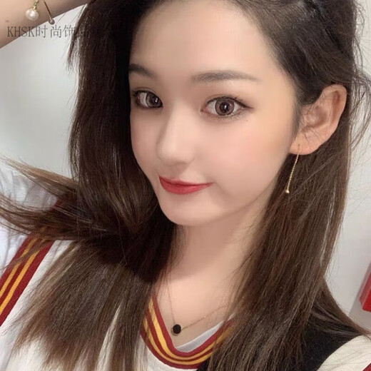 KHSK Old Phoenix pierced ears for sleeping without picking up golden round beads and tassels for besties 4cm length golden ball tassel ear wires one pair