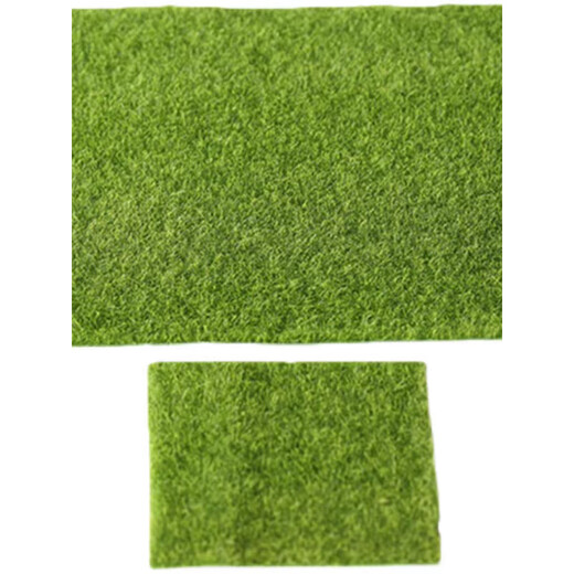 Grass floor mat mini carpet lawn green space simulation green plant micro landscape bonsai desktop interior decoration turf lawn 30*30 cm 1 piece