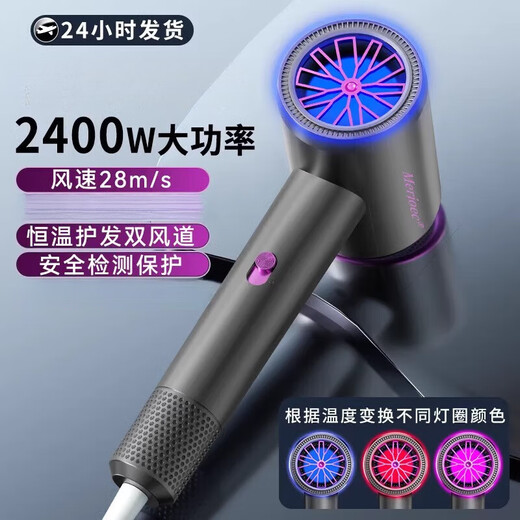 100w+ positive reviews Philips (PHlLlPS) same style hair dryer for home silent negative ion high power does not damage hair high-speed hair dryer barber shop special hair dryer platinum gray-high-speed hair dryer-hairdresser
