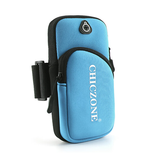 Yuanzu's new sports mobile phone bag, unisex running arm bag, mountaineering and cycling waterproof mobile phone bag, lightweight fitness equipment, running classic, black two-layer