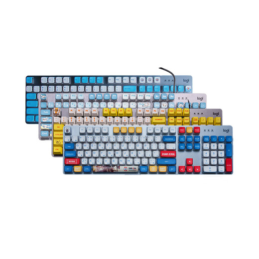 Logitech K845 GUNDAM CONSEJO CONSEJO TEQUISO MECÁNICO MECÁNICO Juego de Oficina de Oficina de Sports E-Sports Desktop K845+Teclado rojo y blanco (hipopótamo real) Eje azul-[Selección de oficina de oficina]