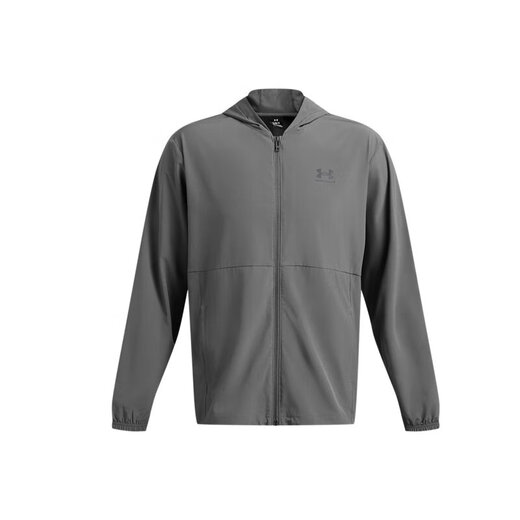 UNDERARMOR Autumn and Winter Vibe Windbreaker Men's Woven Sports Casual Jacket 1386555 Gray 025 L