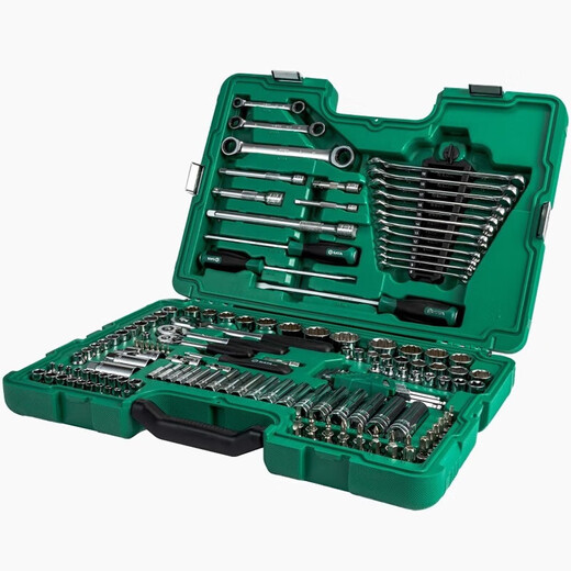 Shida 09510 150 pieces 6.3x10x12.5MM set machine repair auto repair tool socket ratchet wrench set 09510/150 pieces comprehensive set