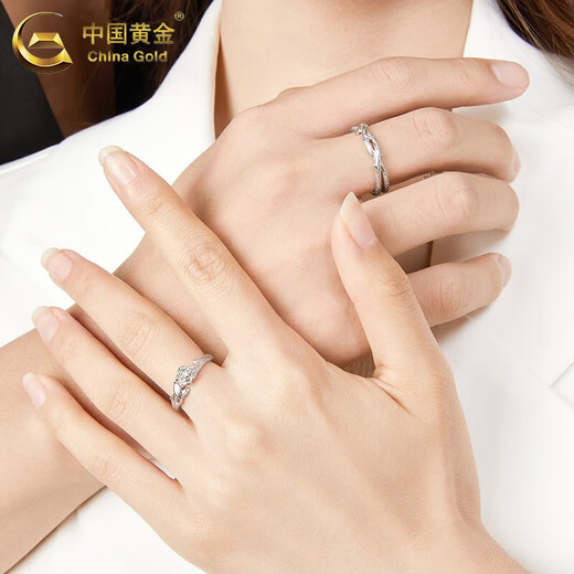 Chinese gold S925 silver rings for couples, a pair of engagement rings, men's and women's Chinese Valentine's Day birthday gifts for girlfriend, a pair of thorn rose rings + brand gift box