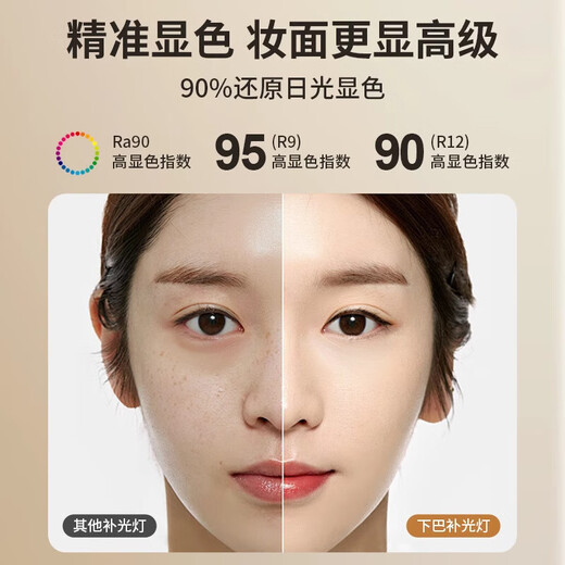 GUIG chin light fill light anchor fill light neck pattern light live broadcast desktop long strip light portrait beauty face light outdoor portable handheld light stick plug-in white-three color temperatures