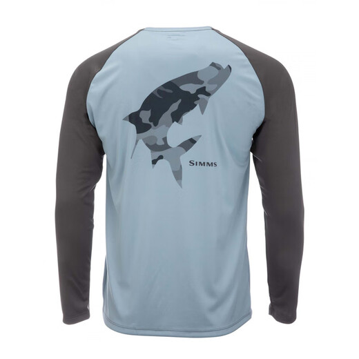 SIMMS new Simms fishing clothing outdoor summer long-sleeved sun protection T-shirt quick-drying breathable Luya fishing clothing ice silk FSIMMCX2341510 M