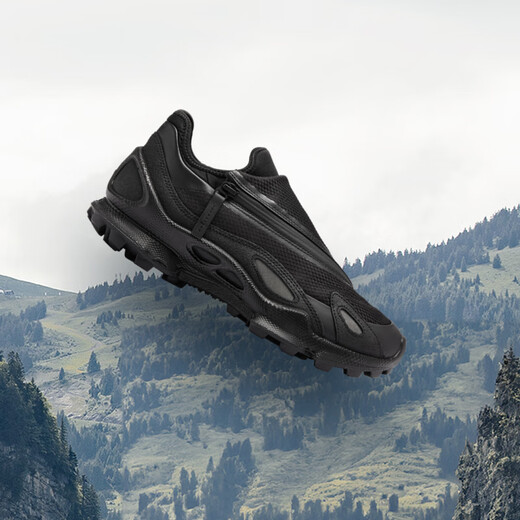 ECCO BIOM C Trace 25th Autumn New Zipper Outdoor Sports Shoes for Men Jianbu 803454 Black 41