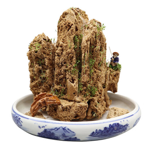 Water-absorbing stone 10-160CM natural water-absorbing stone raw stone water stone stone mountain bonsai rockery fish tank landscaping ornaments micro only stone 40-44 water-absorbing stone package