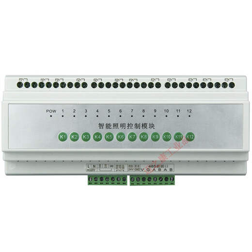 12-way intelligent switch controller module power supply lighting centralized wireless network remote lighting panel 4G LCD type with display