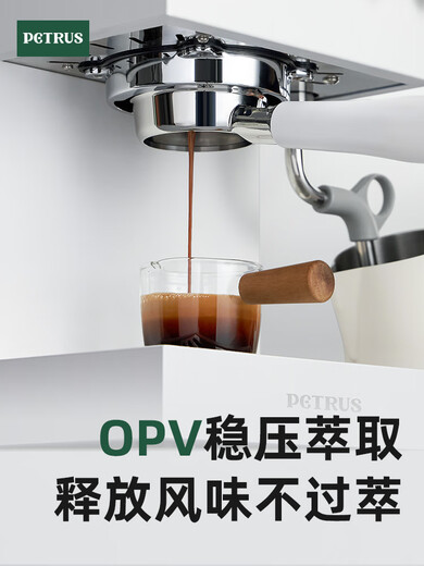 
Petrus PE3888 straight coffee machine small household American Italian full semi-automatic commercial white