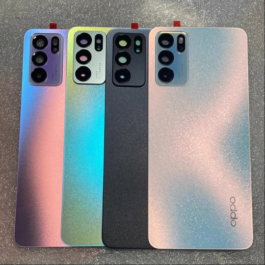 OPPOreno6 original back cover glass original shell Reno6pro pure original mobile phone back shell external screen Reno6 original back cover summer Qinghai with mirror